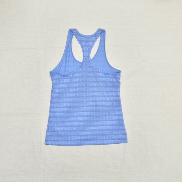 Nike Women Tank Top Crew Neck Dri Fit Athletic Size M Polyester Geometric Swoosh - Picture 3 of 8